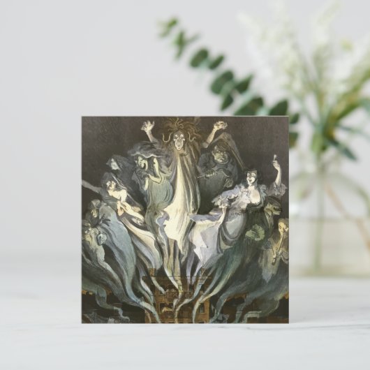 ヴィンテージハロウィーン、スケルトンバイオリニストと幽霊たち カード (スタンド正面)