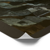 ヴィンテージハロウィーン、スケルトンバイオリニストと幽霊たち ポスター (角)