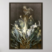 ヴィンテージハロウィーン、スケルトンバイオリニストと幽霊たち ポスター (正面)