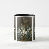 ヴィンテージハロウィーン、スケルトンバイオリニストと幽霊たち マグカップ (中央)