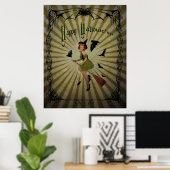 ヴィンテージハロウィーン –  ポスター (ホームオフィス)