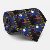 ヴィンテージハロウィーン、少年と不気味な魔女 ネクタイ (ロール)