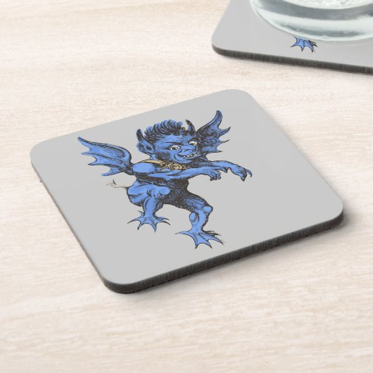 ヴィンテージハロウィーン、恐ろしい悪のガルゴイレデーモン コースター (左側)