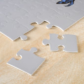 ヴィンテージハロウィーン、恐ろしい悪のガルゴイレデーモン ジグソーパズル (側面)