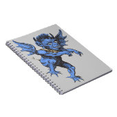 ヴィンテージハロウィーン、恐ろしい悪のガルゴイレデーモン ノートブック (右側)