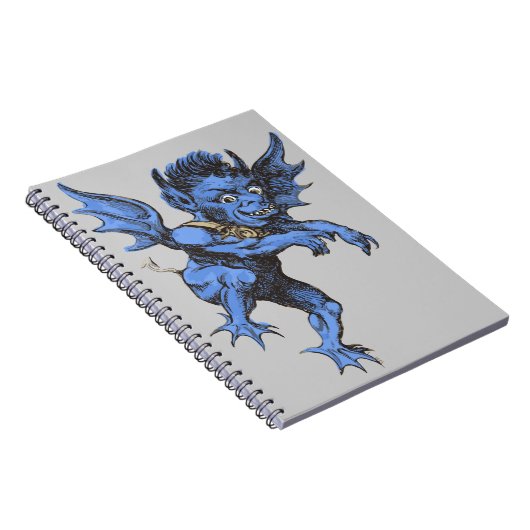 ヴィンテージハロウィーン、恐ろしい悪のガルゴイレデーモン ノートブック (右側)