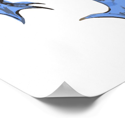 ヴィンテージハロウィーン、恐ろしい悪のガルゴイレデーモン ポスター (角)