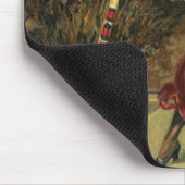 ヴィンテージハロウィーン、美しい踊り魔女 マウスパッド (コーナー)