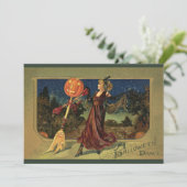 ヴィンテージハロウィーン、美しい踊り魔女 招待状 (スタンド正面)