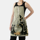 ヴィンテージハロウィーン、魔女とキャッツ エプロン (インサイチュ)