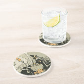 ヴィンテージハロウィーン、魔女とキャッツ コースター (側面)