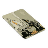 ヴィンテージハロウィーン、魔女とキャッツ マグネット (右側)