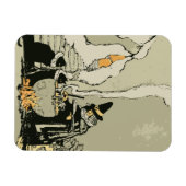 ヴィンテージハロウィーン、魔女とキャッツ マグネット (横)