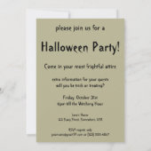 ヴィンテージハロウィーン、魔女とキャッツ 招待状 (裏面)