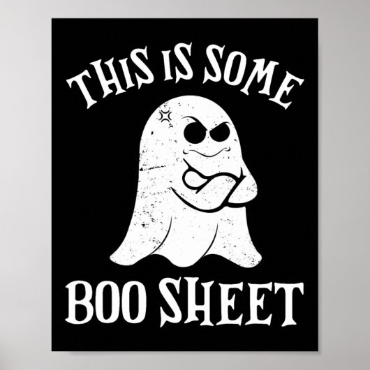 ヴィンテージハロウィーンBooこれはBooシート ポスター (正面)