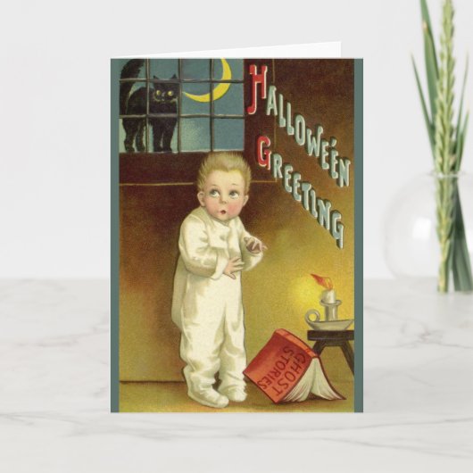 ヴィンテージハロウィーンbyエレン・クラッサドル幽霊物語 カード (正面)