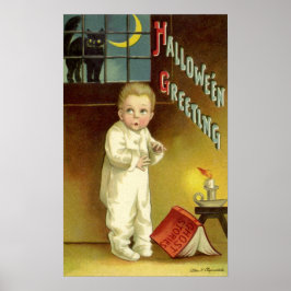 ヴィンテージハロウィーンbyエレン・クラッサドル幽霊物語 ポスター
