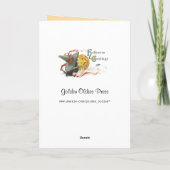 ヴィンテージハロウィ不気味ン カード (裏面)