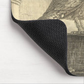 ヴィンテージハロウ不気味ィーンフクロウマウスパッド マウスパッド (コーナー)