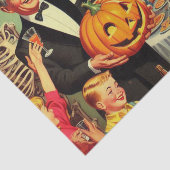 ヴィンテージハローウィンパーティイラストレーション 薄葉紙 (詳細)