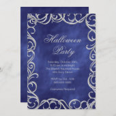 ヴィンテージハローウィンパーティオンパープルヘイズ招待状 招待状 (正面/裏面)