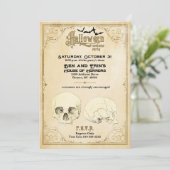 ヴィンテージハローウィンパーティスカルハウスオブホラー 招待状 (スタンド正面)