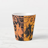 ヴィンテージハローウィンパーティラテマグカップ カフェラテマグ (正面)