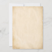 ヴィンテージハローウィンパーティ大人スカル 招待状 (裏面)