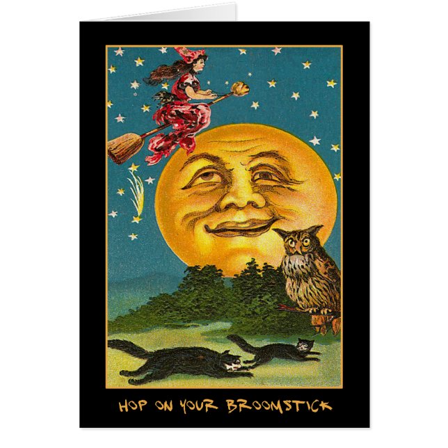 ヴィンテージハローウィンパーティ招待状と血文字 (正面)