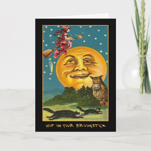 ヴィンテージハローウィンパーティ招待状と血文字 招待状 (正面)