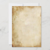 ヴィンテージハローウィンパーティ招待状アンティーク大人 招待状 (裏面)