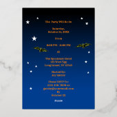 ヴィンテージハローウィンパーティ招待状テンプレート 箔招待状 (裏面)