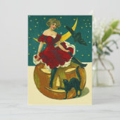 ヴィンテージハローウィンパーティ招待状マスクJOL Gal 招待状 (スタンド正面)