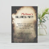ヴィンテージハローウィンパーティ招待状 招待状 (スタンド正面)