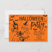 ヴィンテージハローウィンパーティ招待状 招待状 (正面)