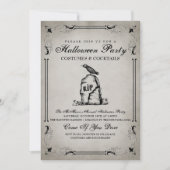 ヴィンテージハローウィンパーティ招待状 招待状 (正面)