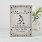 ヴィンテージハローウィンパーティ招待状 招待状 (スタンド正面)