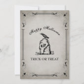 ヴィンテージハローウィンパーティ招待状 招待状 (裏面)