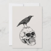 ヴィンテージハローウィンパーティ衣装パーティー 招待状 (裏面)