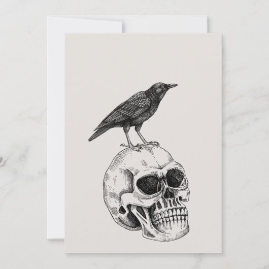 ヴィンテージハローウィンパーティ衣装パーティー 招待状 (裏面)