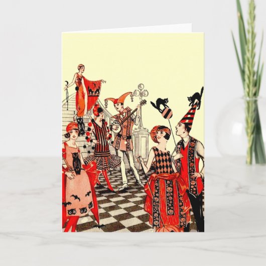 ヴィンテージハローウィンパーティ カード (正面)