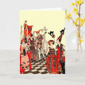 ヴィンテージハローウィンパーティ カード (黄色い花)