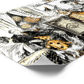 ヴィンテージハローウィンパーティ ポスター (角)