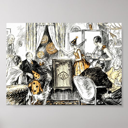 ヴィンテージハローウィンパーティ ポスター (正面)