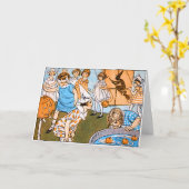 ヴィンテージハローウィンパーティ 子供へ カード (黄色い花)