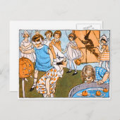 ヴィンテージハローウィンパーティ 子供へ シーズンポストカード (正面/裏面)