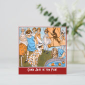 ヴィンテージハローウィンパーティ 子供へ 招待状 (スタンド正面)