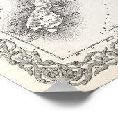 ヴィンテージハワイとニュージーランドの地図（1855年） ポスター (角)