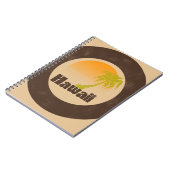 ヴィンテージハワイのロゴ ノートブック (左側)