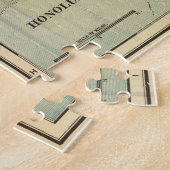 ヴィンテージハワイの地図(1901年) ジグソーパズル (側面)